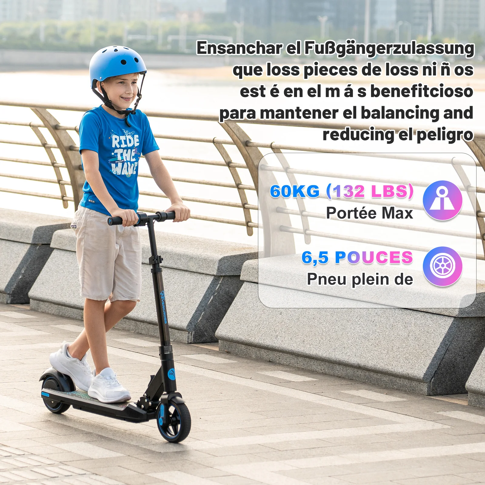 EVERCROSS EV06C Kinder-Elektroroller für 6-12 Jahre - Image 3