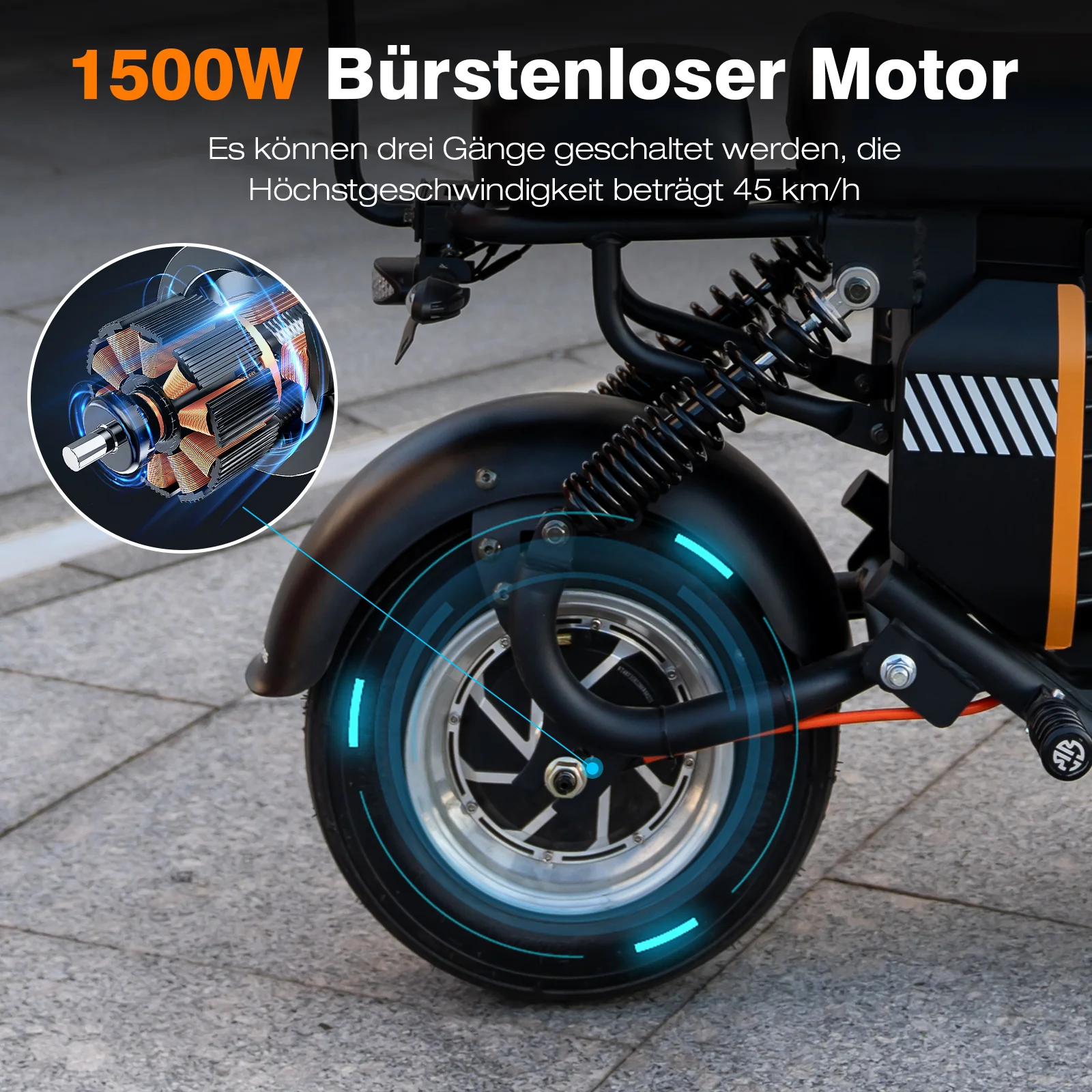 EVERCROSS 701 1500W Zweisitziges Elektromotorrad - Image 4