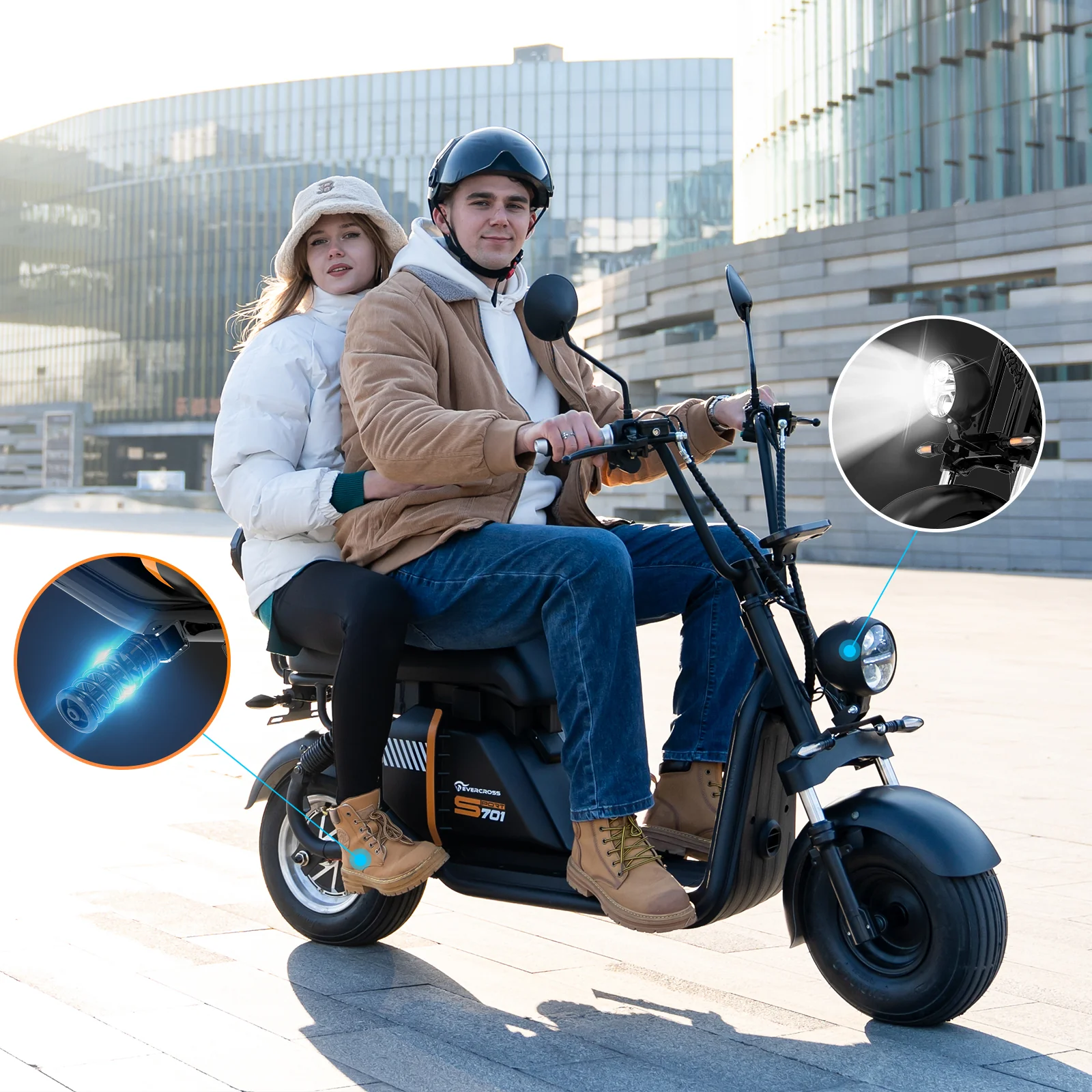 EVERCROSS 701 1500W Zweisitziges Elektromotorrad - Image 7
