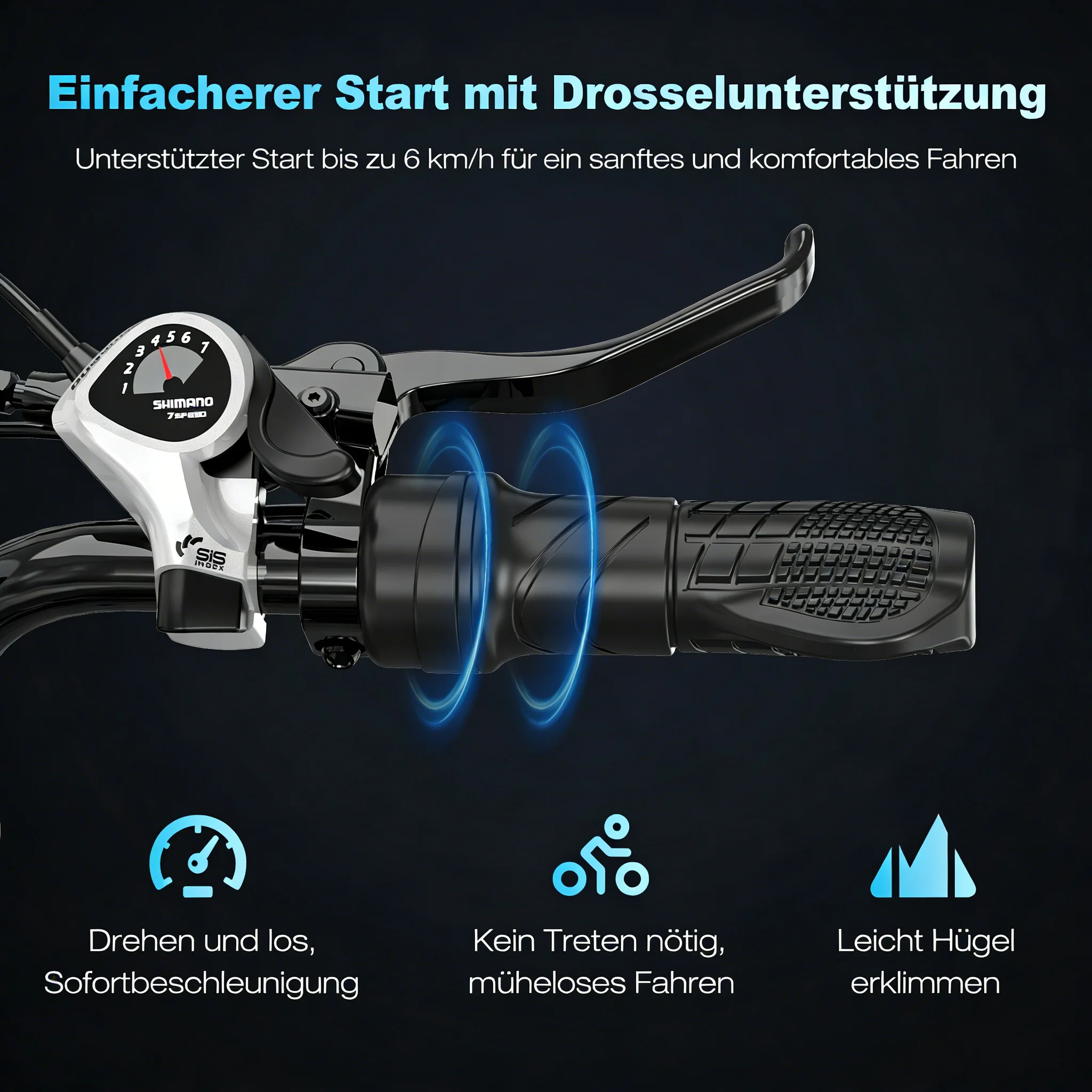 EVERCROSS EK20 Elektro-Fatbike - Image 3