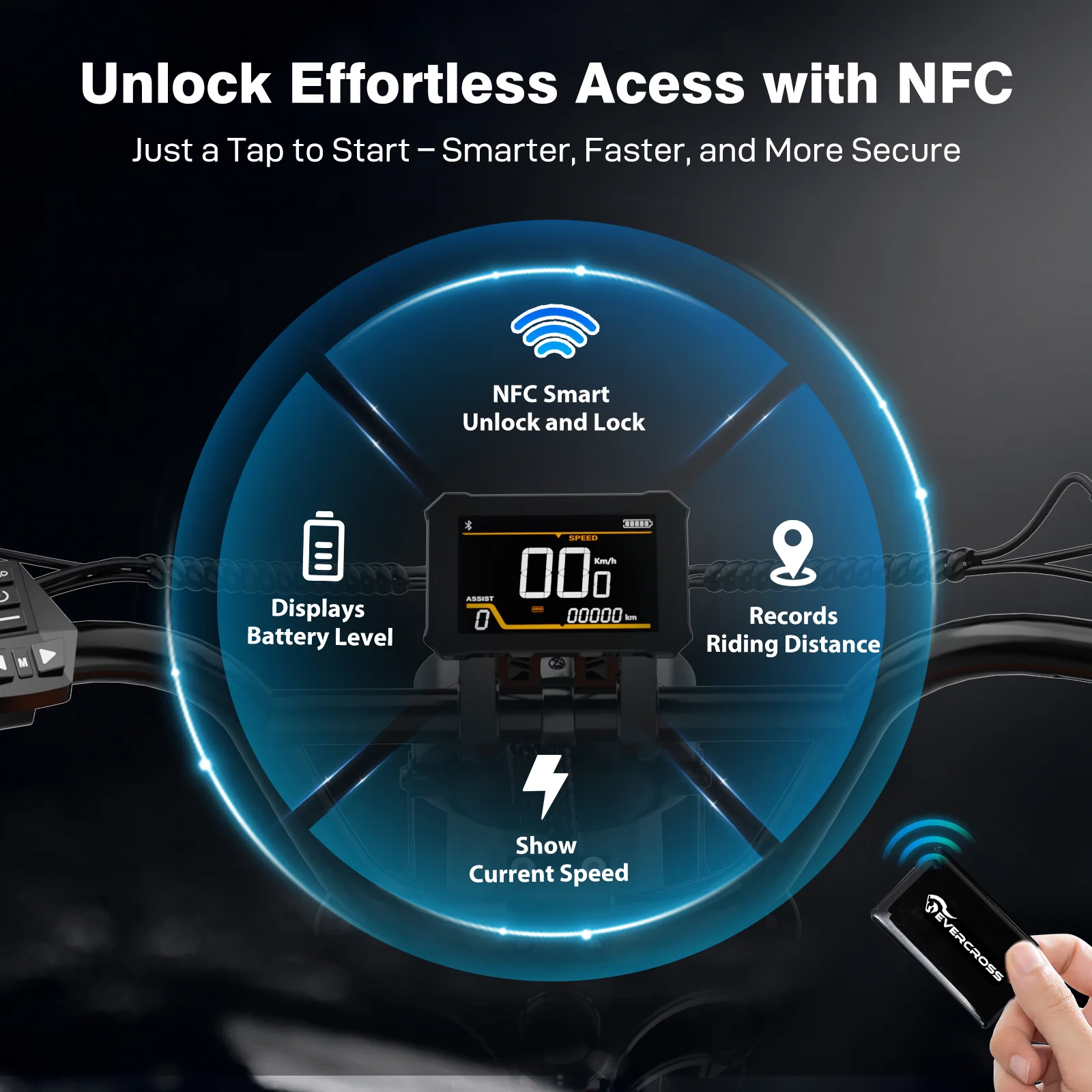 EVERCROSS EK30 Elektrofahrrad-NFC - Image 6