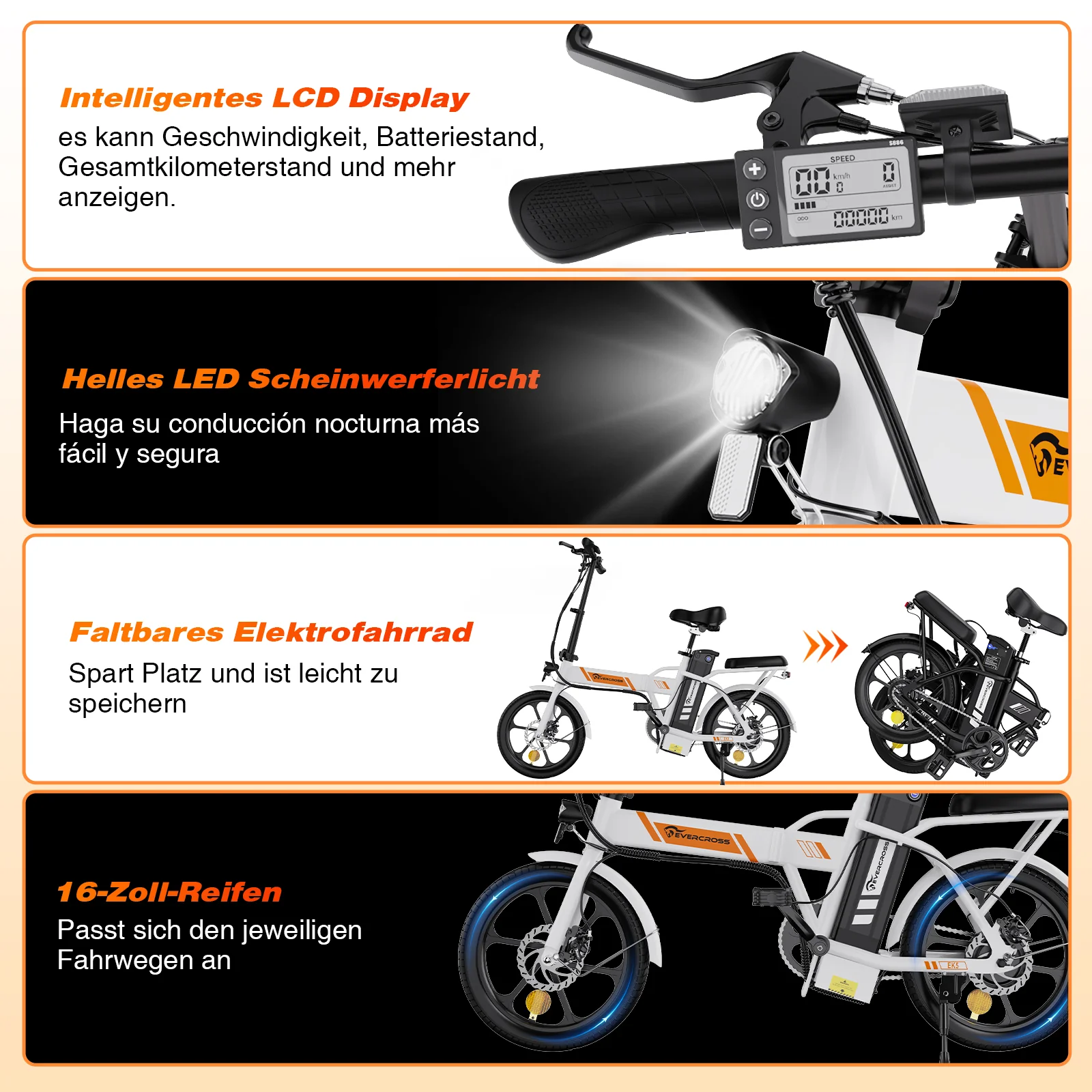 EVERCROSS EK5S Elektrofahrrad - Image 12
