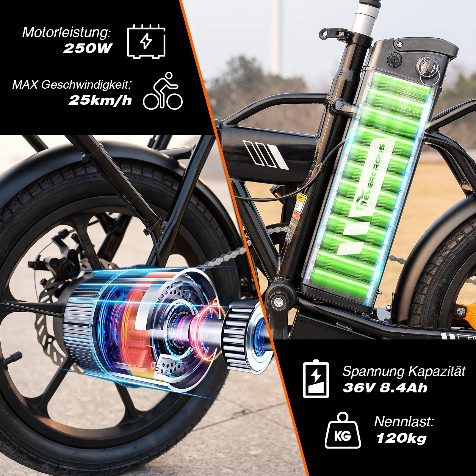 EVERCROSS EK5S Elektrofahrrad - Image 4