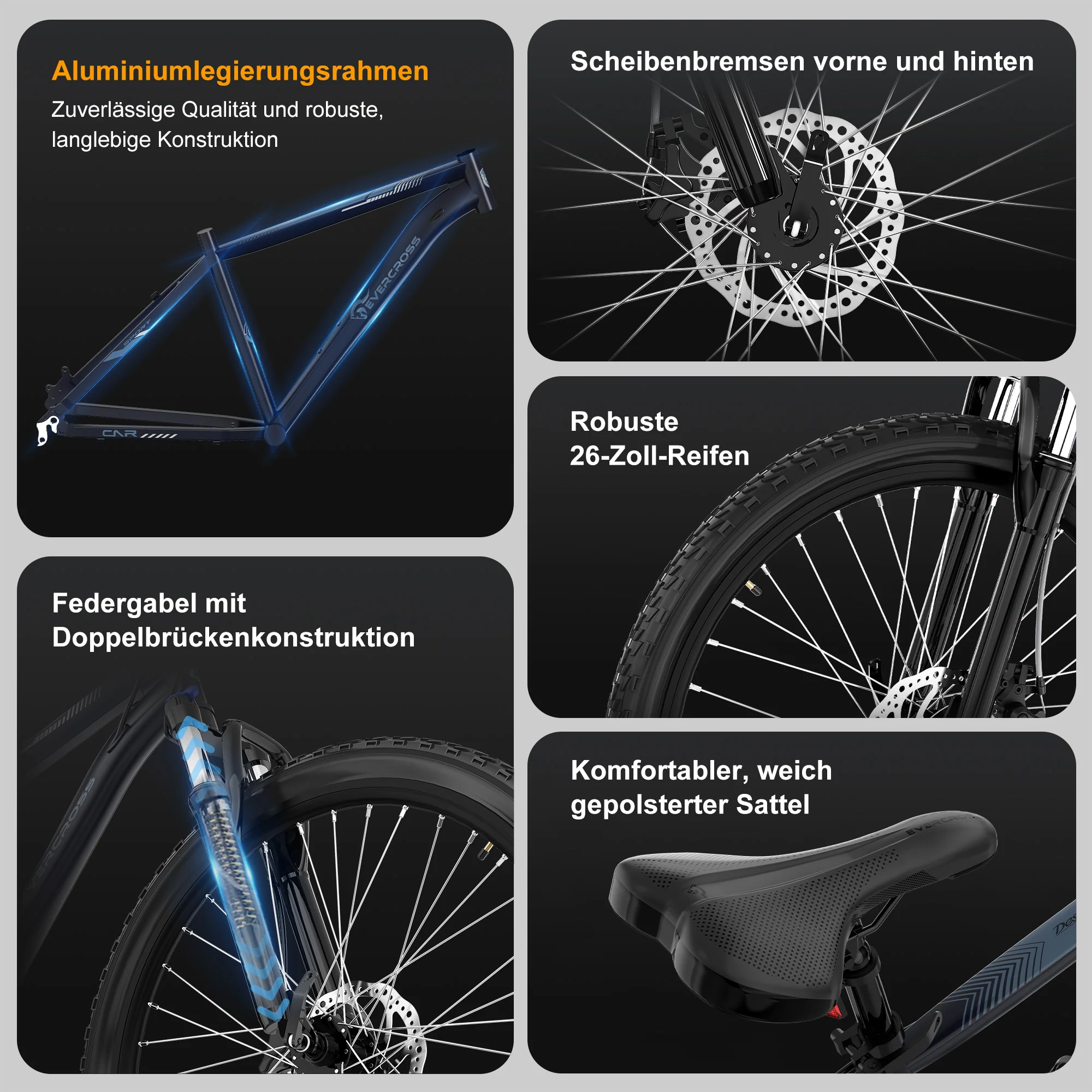 EVERCROSS EM3 Mountainbike (Fahrrad) - Image 3