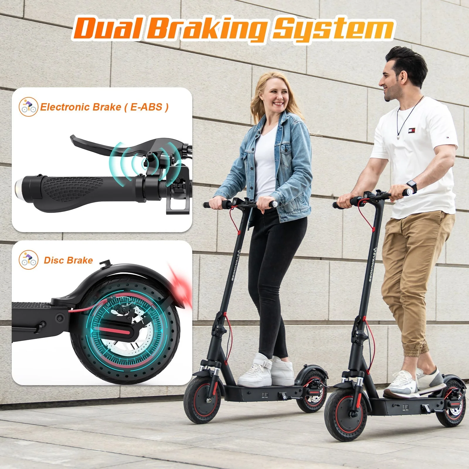 EVERCROSS EV10K PRO Klappbarer E-Scooter-25km/h(Compliance in AT) - Image 10