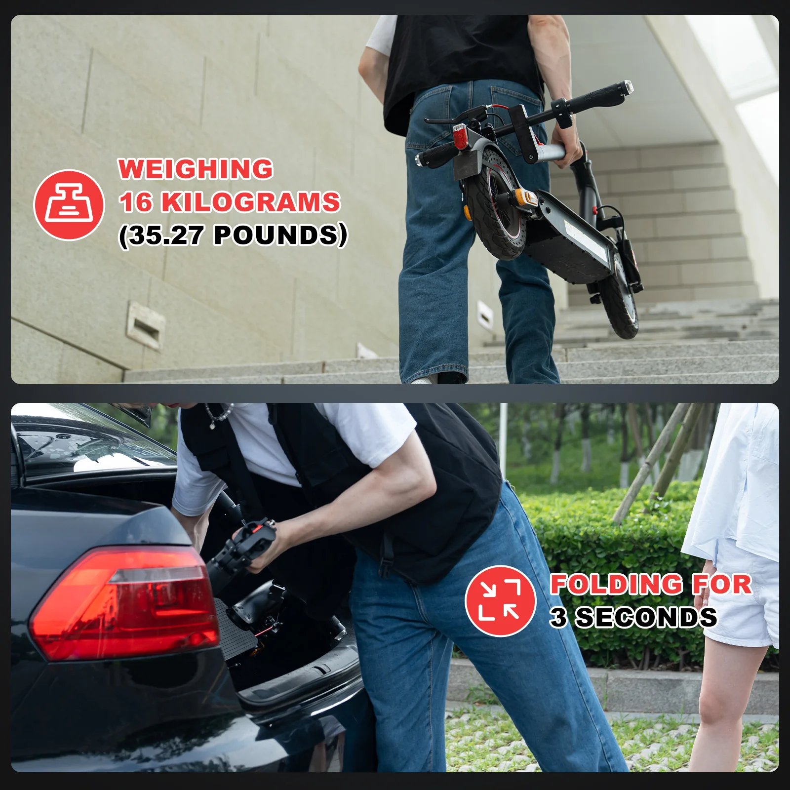 EVERCROSS EV10K PRO Klappbarer E-Scooter-25km/h(Compliance in AT) - Image 5
