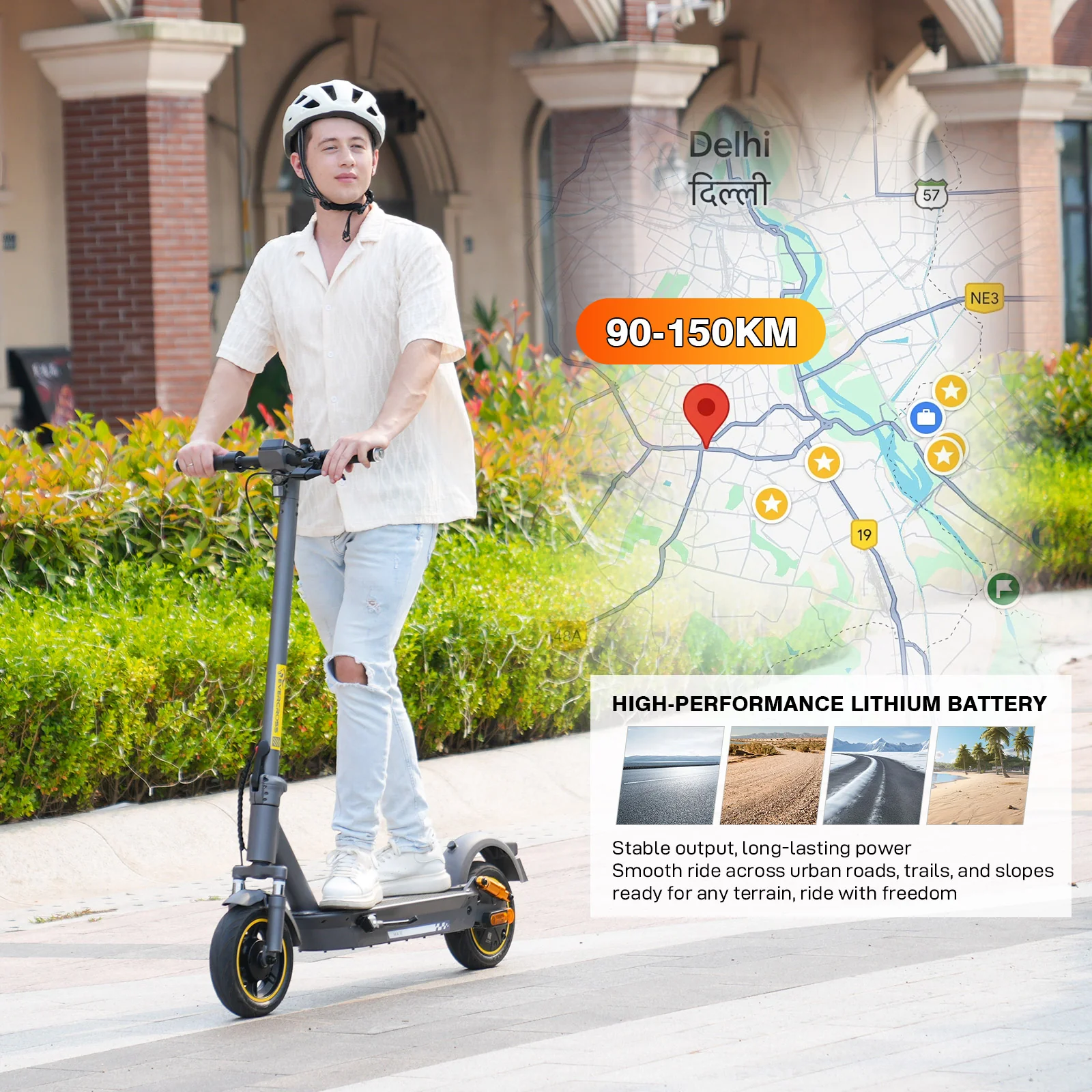 EVERCROSS EV10S MAX Elektroroller-25KM/H（Compliance in AT） - Image 8