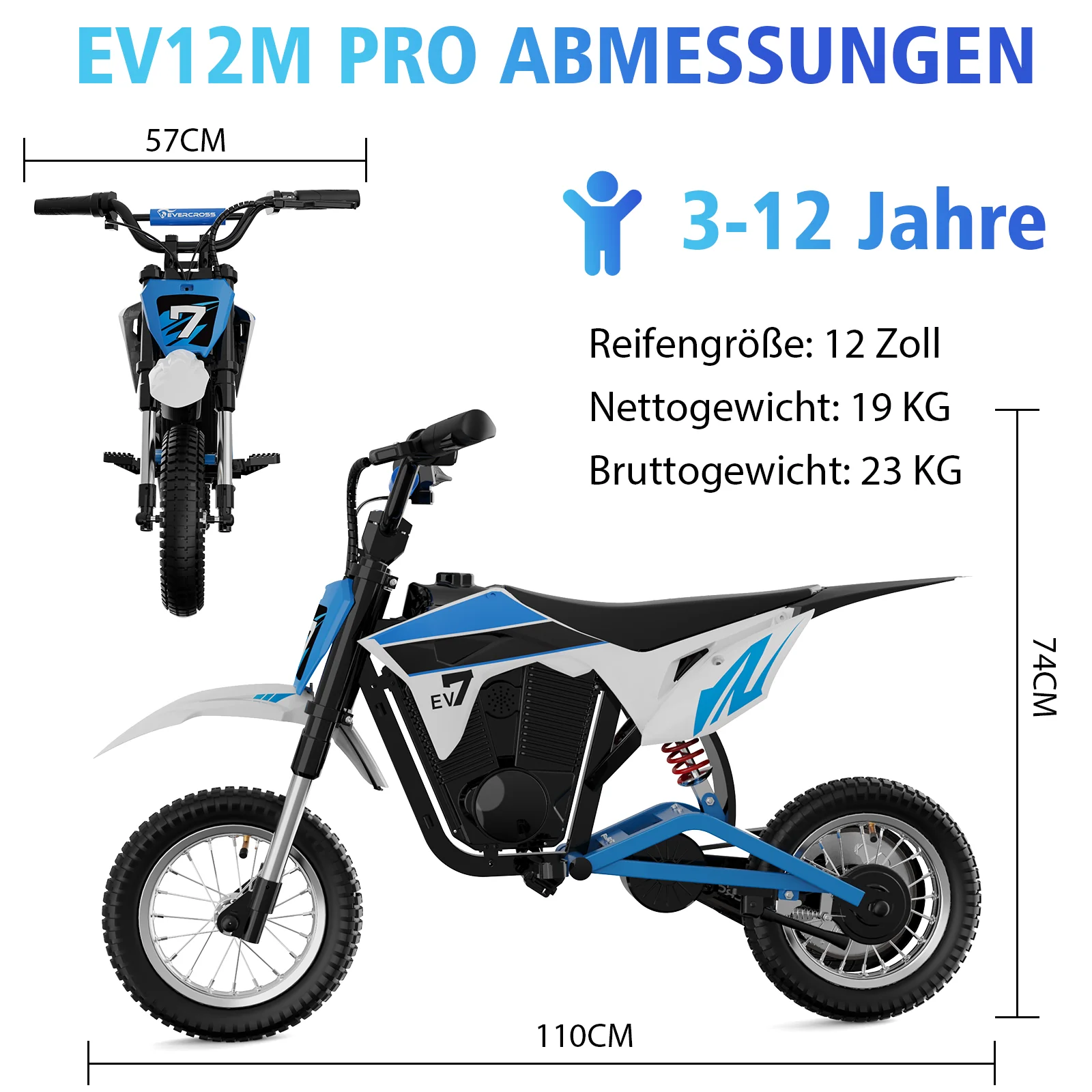 EVERCROSS EV12M PRO Kinder-Elektromotorrad - Image 9