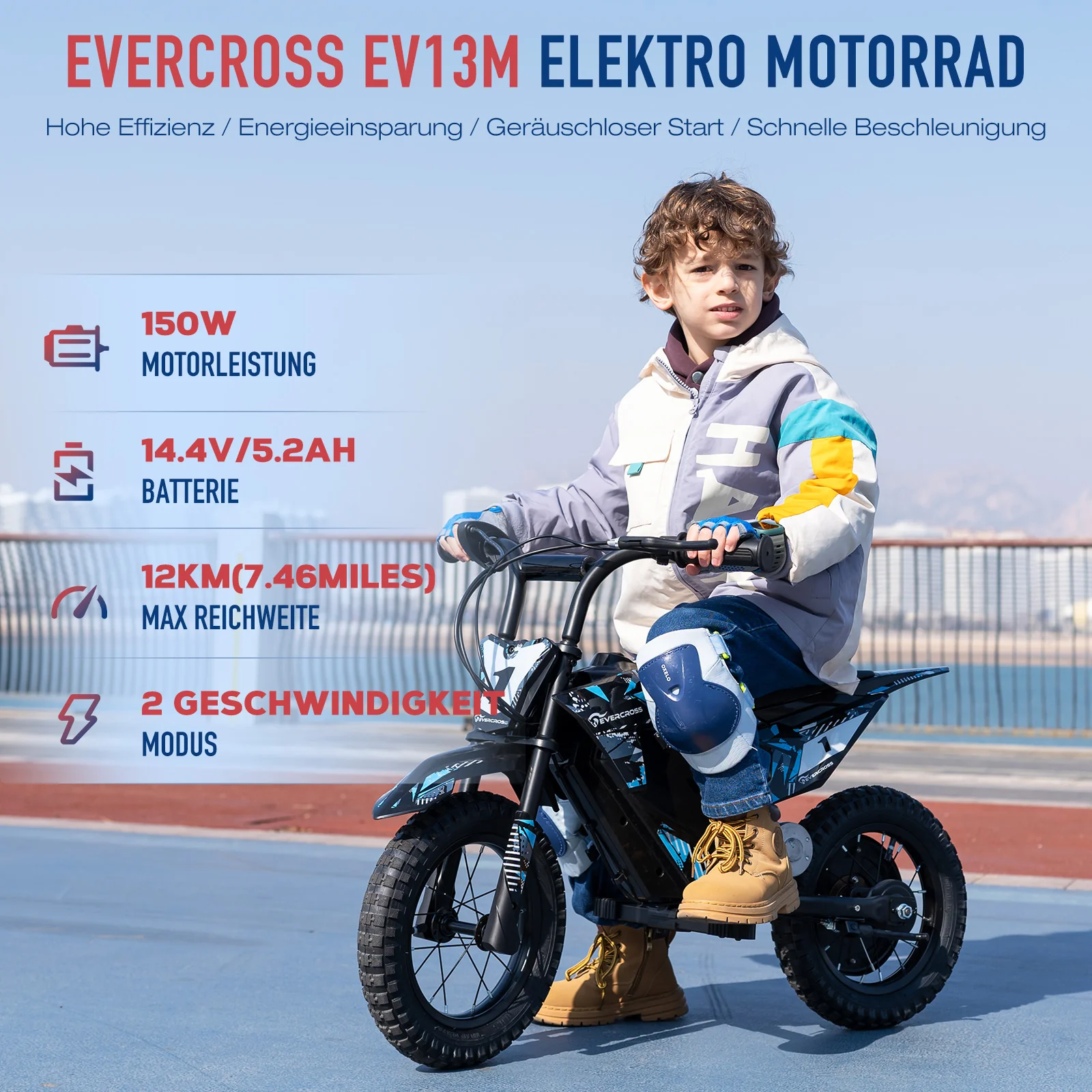 EVERCROSS EV13M Kinder-Elektromotorrad für Kinder von 3-7 Jahren - Image 4