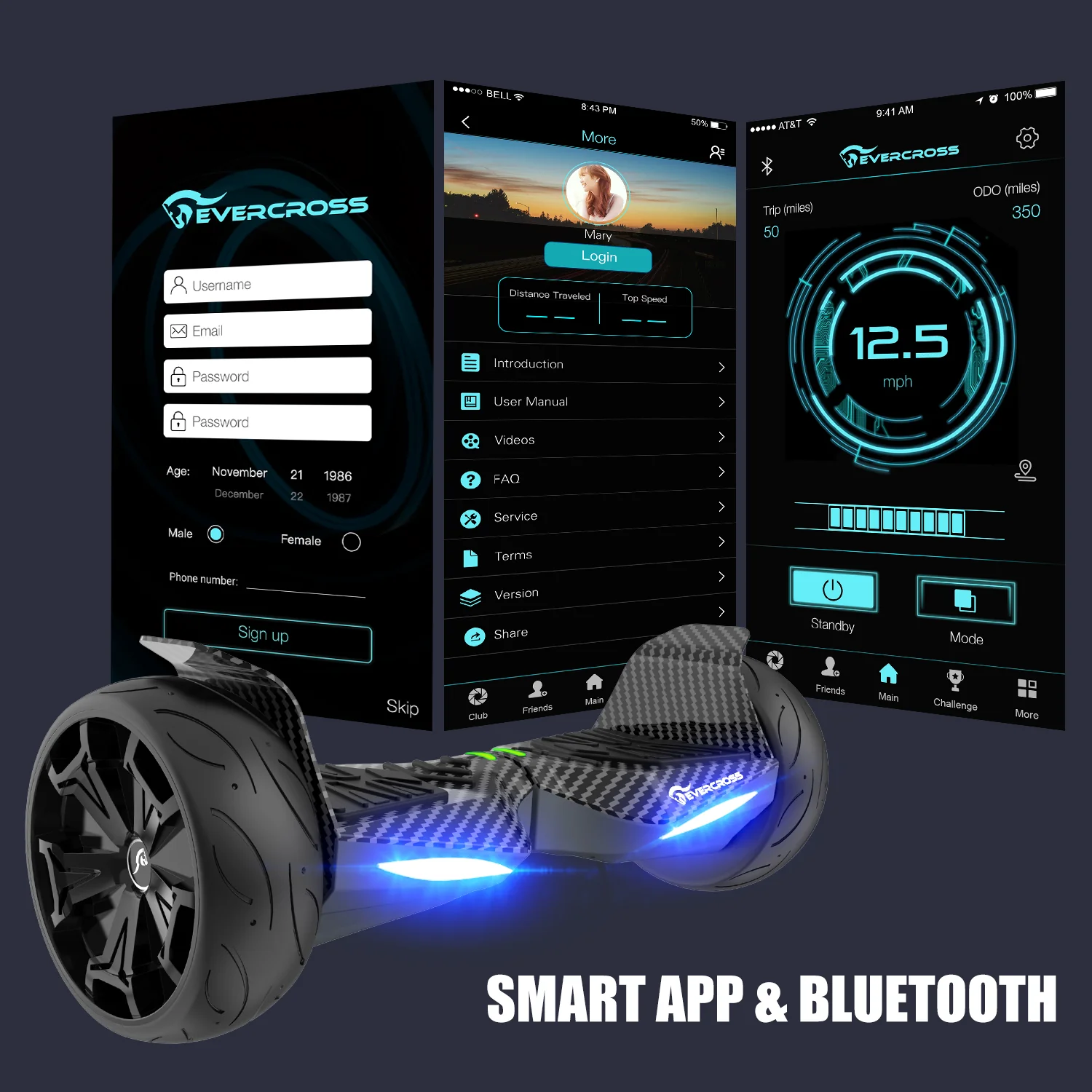EVERCROSS EV5 8,5" Offroad-Hoverboard, Geländetaugliches Hoverboard - Image 8