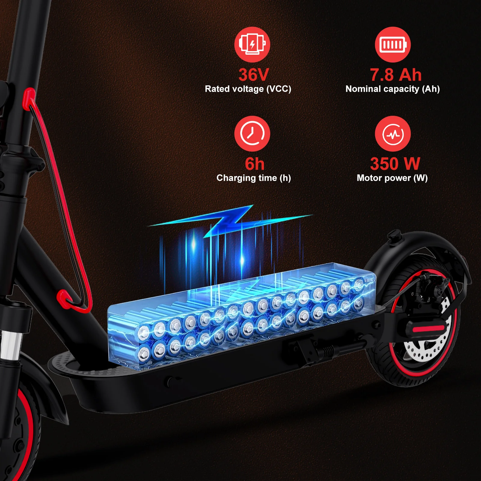EVERCROSS EV85F Klappbarer E-Scooter-25KM/h（Compliance in AT） - Image 4
