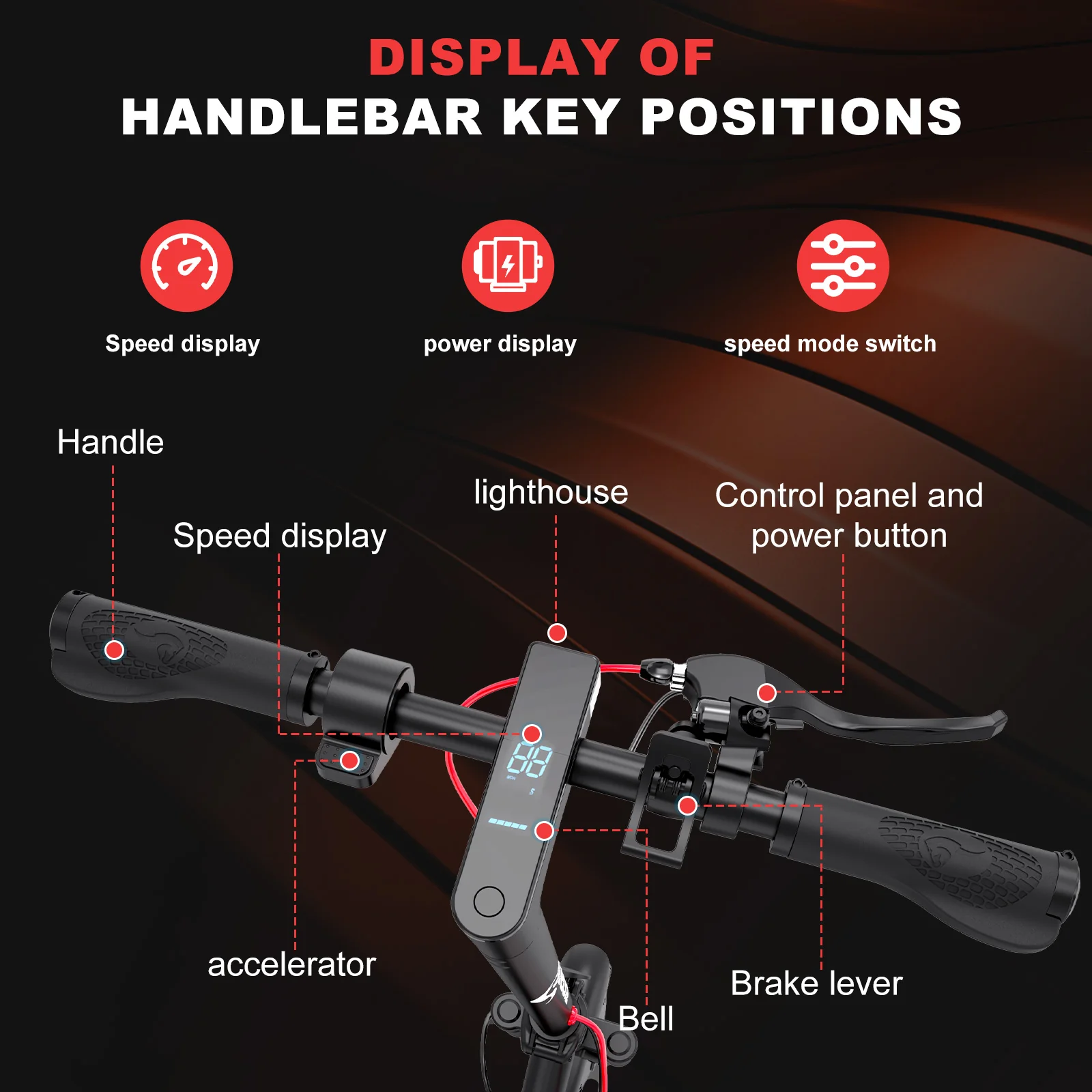 EVERCROSS EV85F Klappbarer E-Scooter-25KM/h（Compliance in AT） - Image 6