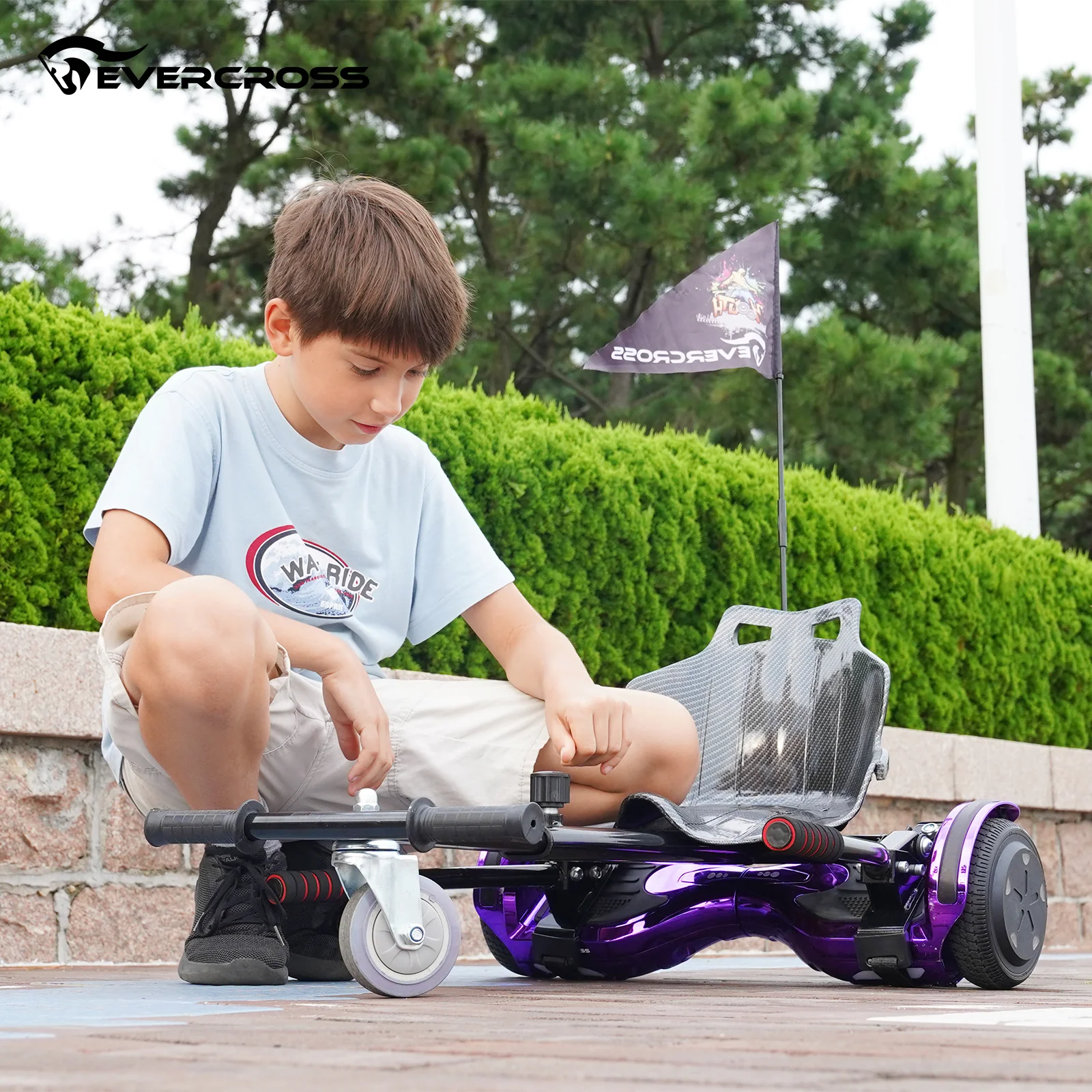 EVERCROSS XP10 Hoverboard, 6,5-Zoll-Selbstausgleichender Roller mit Sitz - Image 12